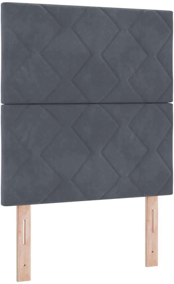 Galvūgalis Tamsiai pilka 80 cm Aksomas