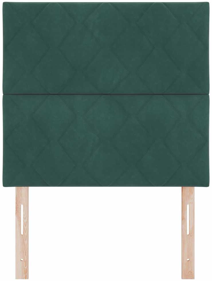 Galvūgalis Tamsiai žalia 100 cm Aksomas