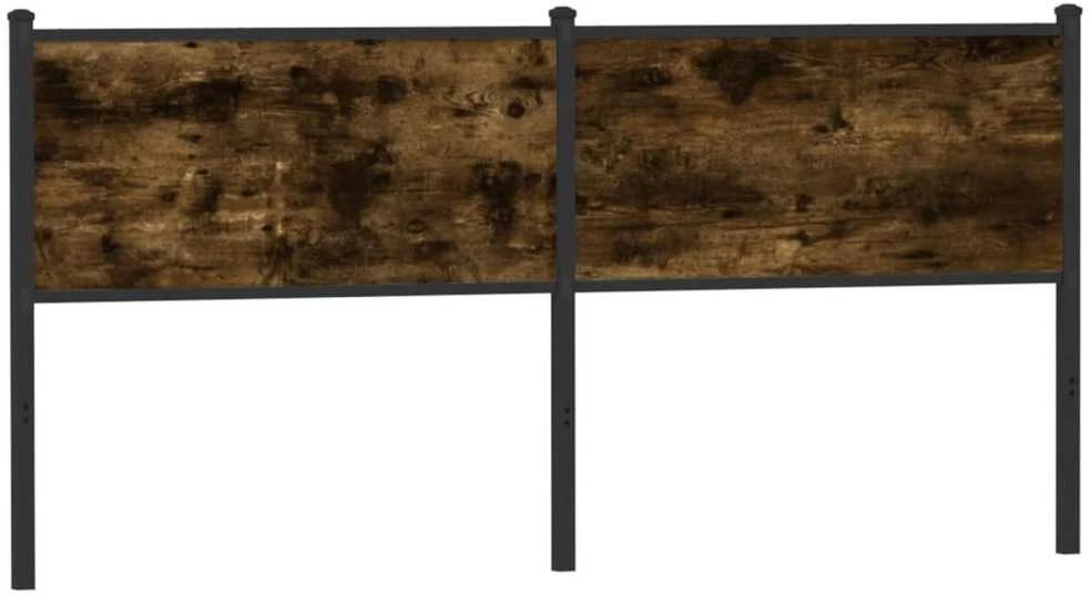 Pakaitinis galvūgalis, dūminio ąžuolo spalvos, 180cm, mediena ir plienas