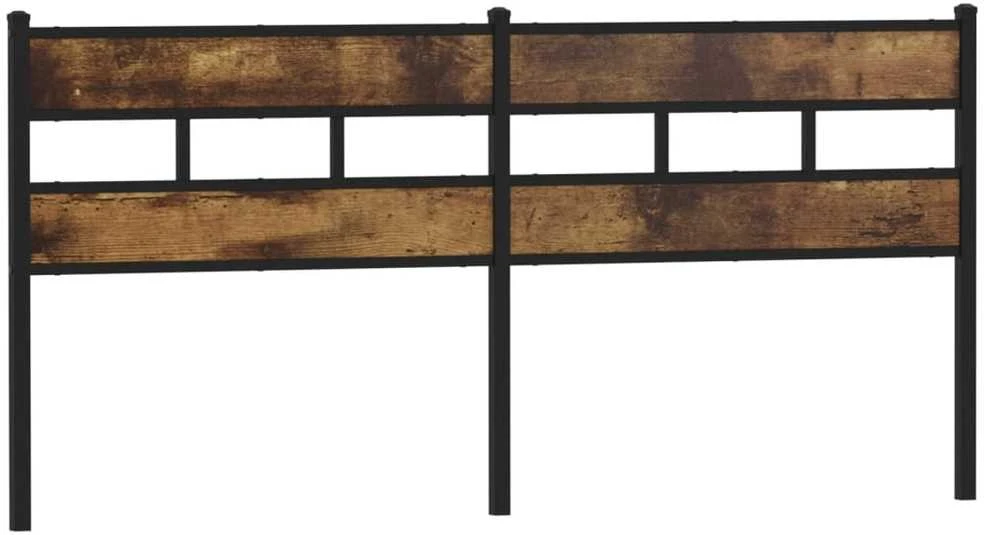 Galvūgalis, dūminio ąžuolo spalvos, 180cm, geležis ir mediena
