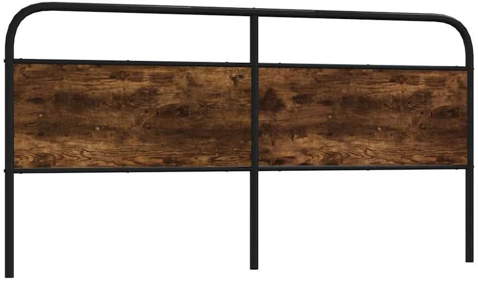 Pakaitinis galvūgalis, dūminio ąžuolo spalvos, 190 cm, plienas ir mediena