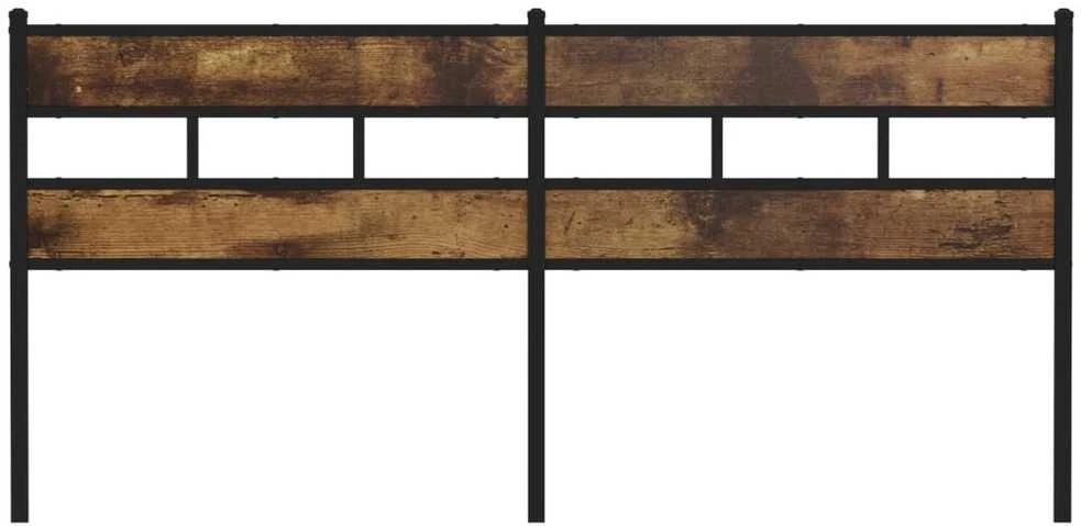 Galvūgalis, dūminio ąžuolo spalvos, 200cm, geležis ir mediena