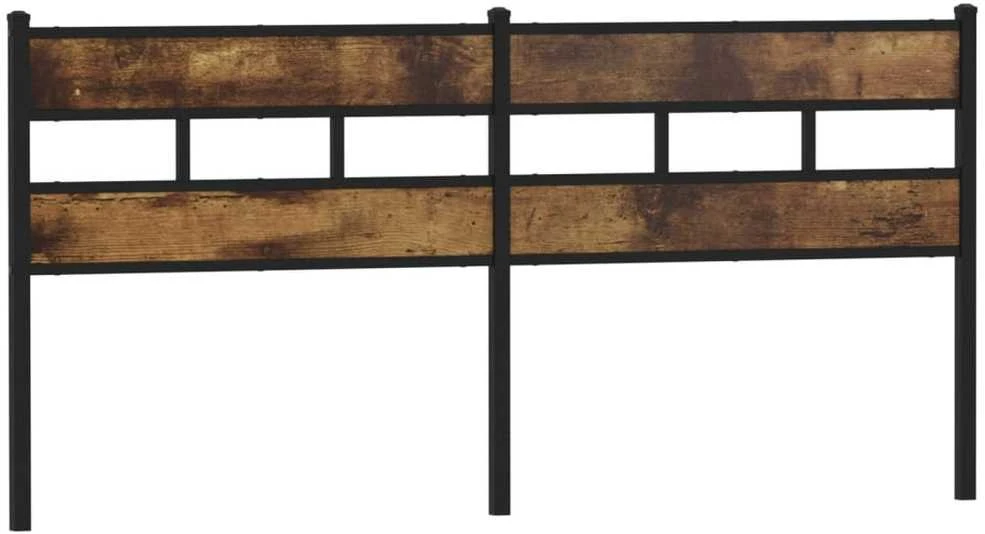 Galvūgalis, dūminio ąžuolo spalvos, 200cm, geležis ir mediena