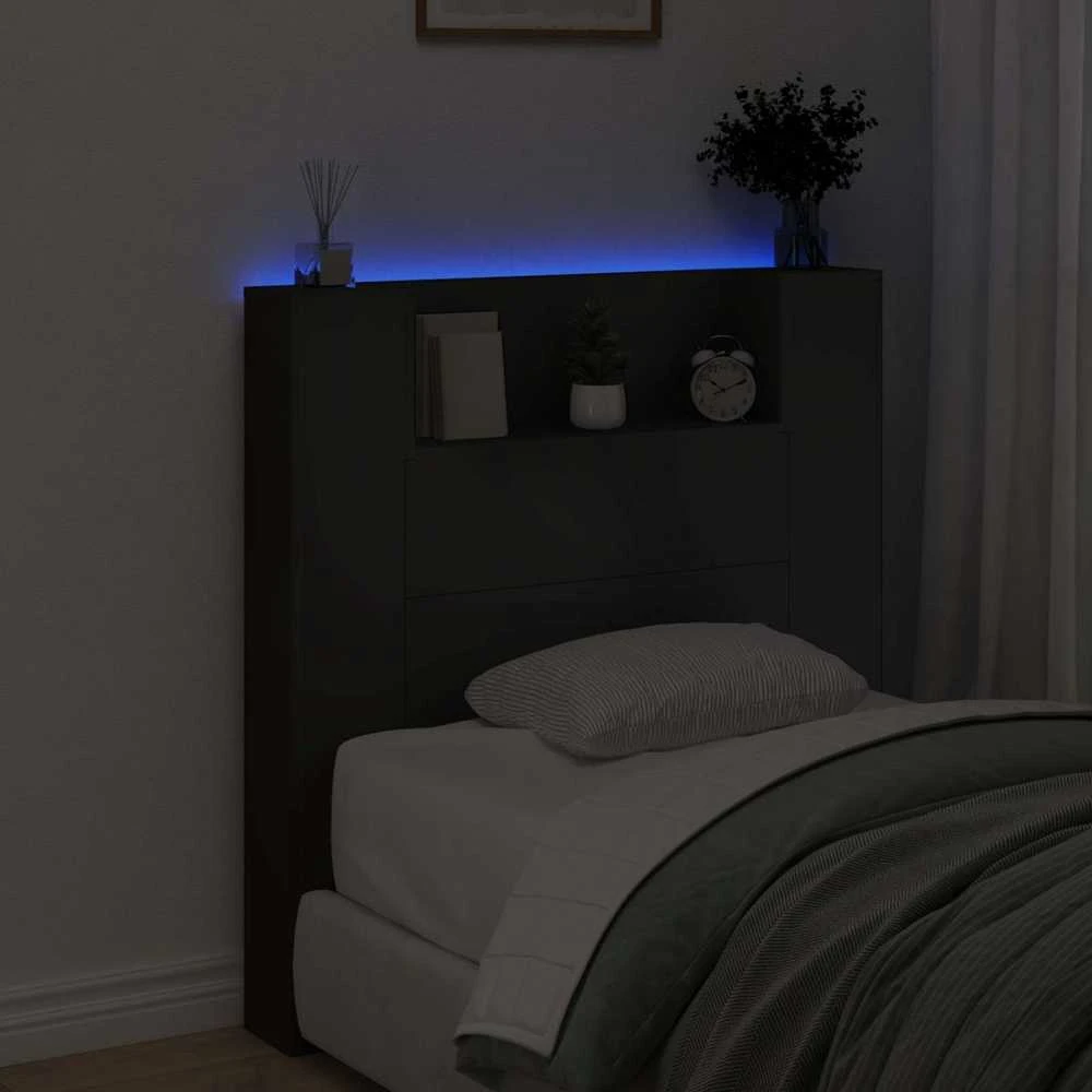 LED galvūgalis su saugojimu Juoda Apdirbta mediena