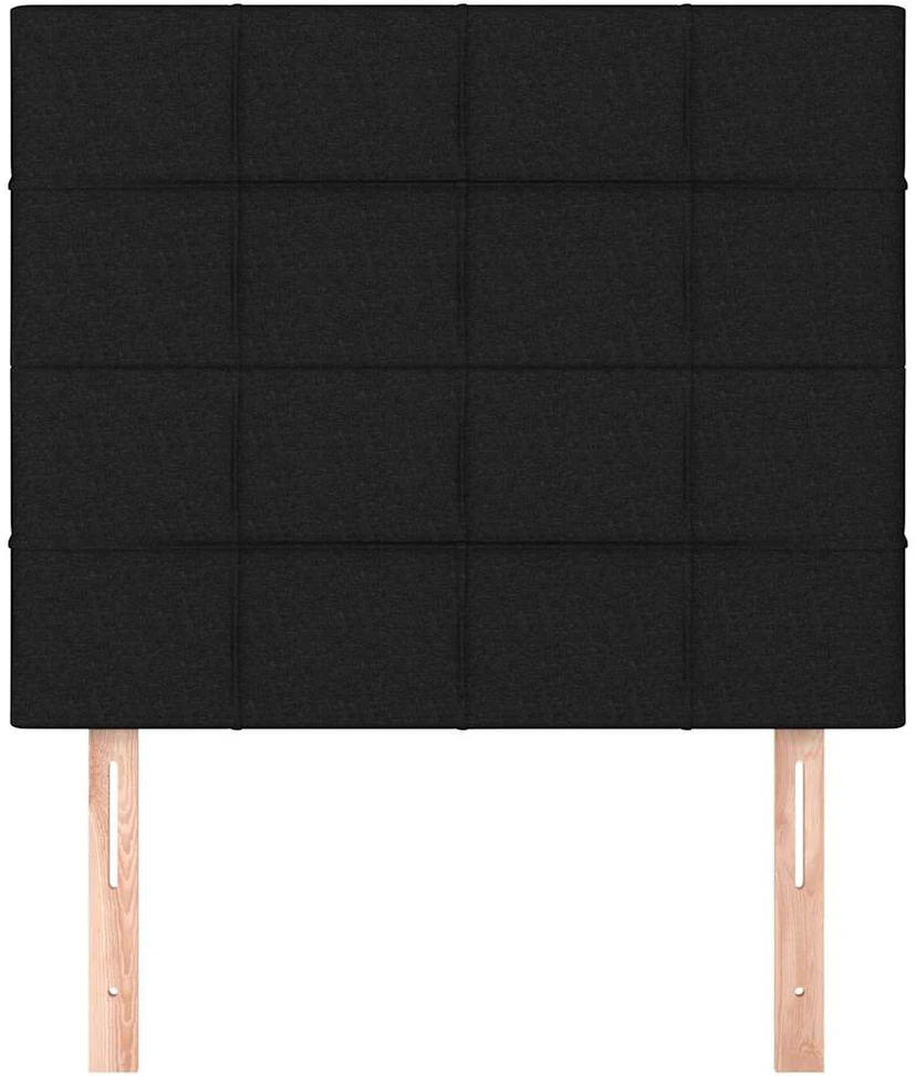 Galvūgalis, 2vnt., juodos spalvos, 100x5x78/88cm, audinys