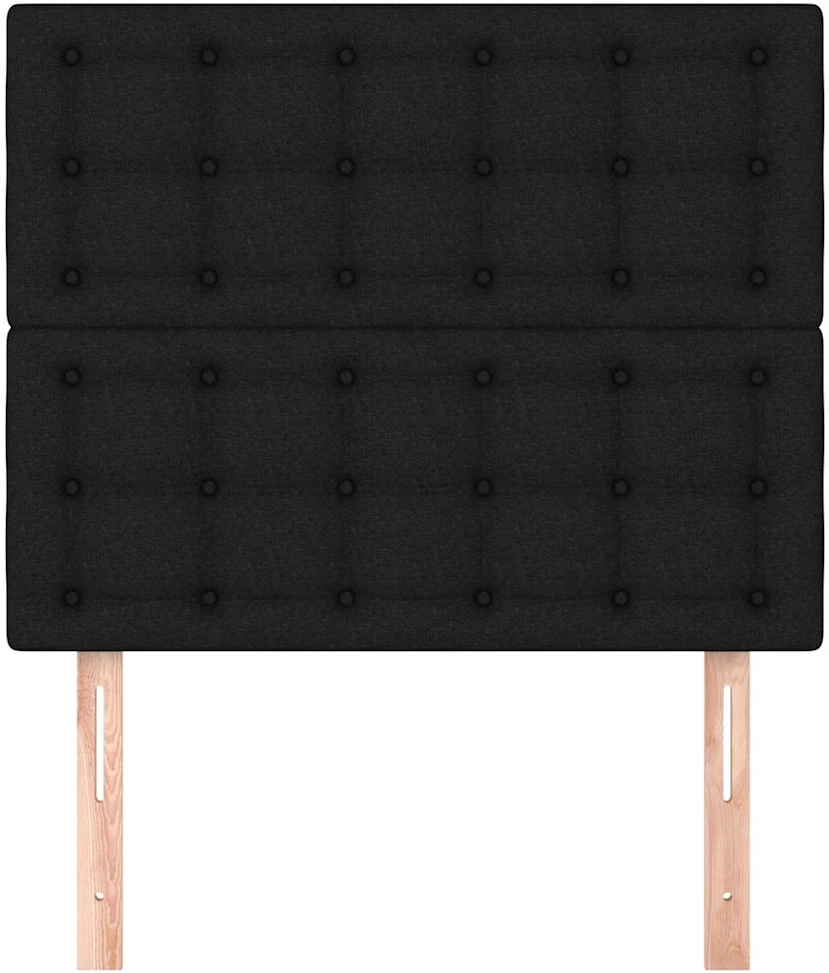 Galvūgalis, 2vnt. juodos spalvos, 90x5x78/88cm, audinys