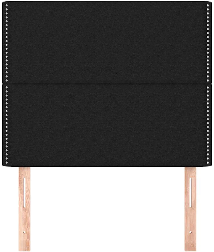 Galvūgalis, 2vnt. juodos spalvos, 90x5x78/88cm, audinys