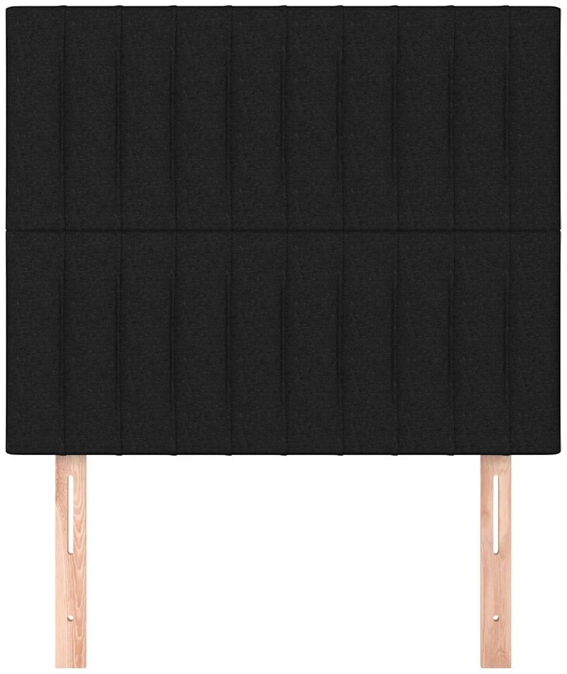 Galvūgalis, 2vnt. juodos spalvos, 90x5x78/88cm, audinys