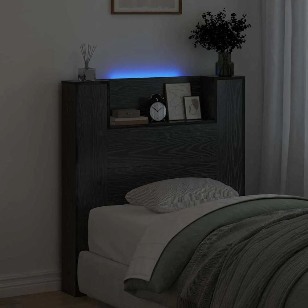 LED galvūgalis su saugojimu Juodojo ąžuolo Apdirbta mediena