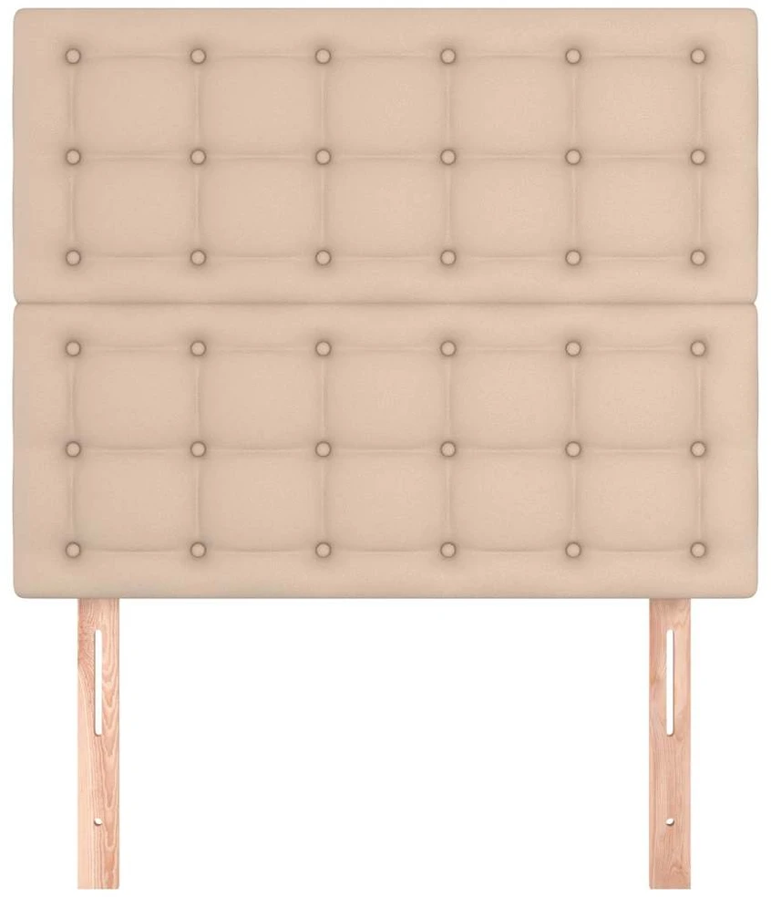 Galvūgaliai, 2vnt., kapučino, 80x5x78/88 cm, dirbtinė oda