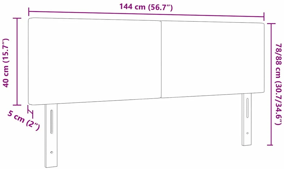 Galvūgalis Kreminė 144 cm Kordūrinis audinys