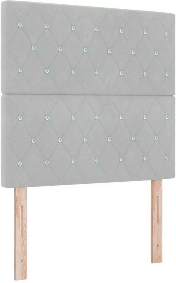 Galvūgalis Šviesiai pilka 90 cm Aksomas