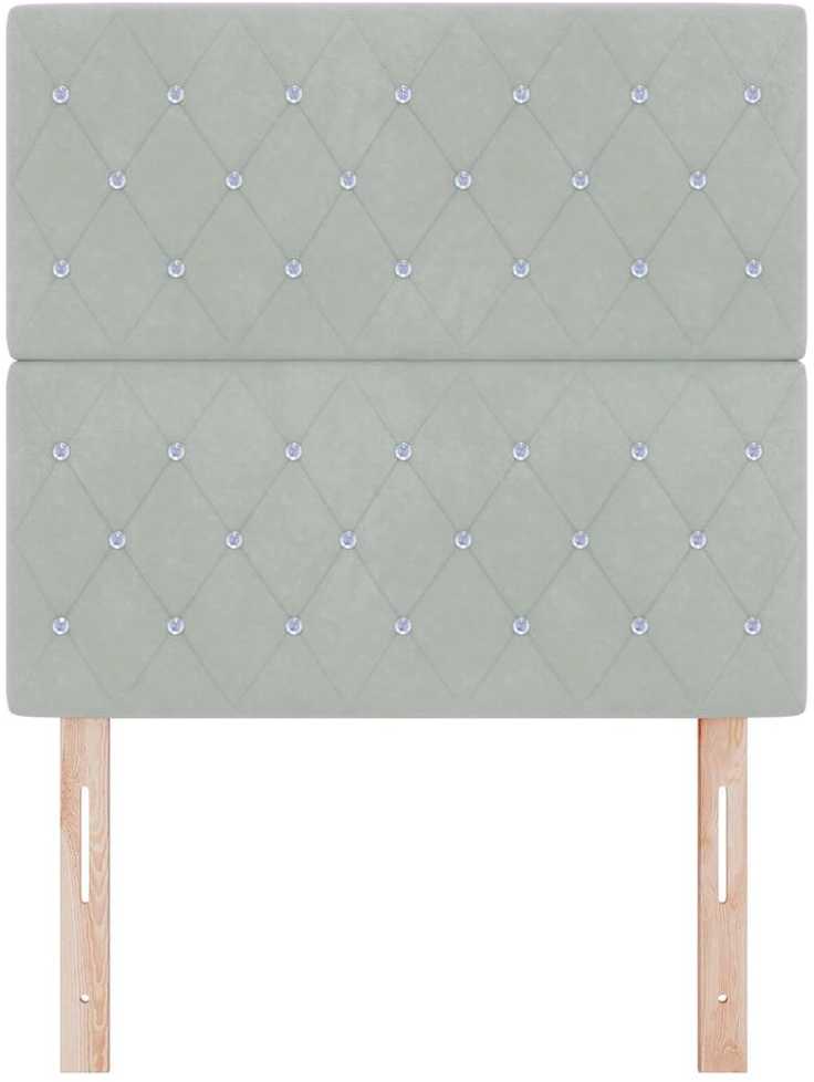 Galvūgalis Šviesiai pilka 90 cm Aksomas