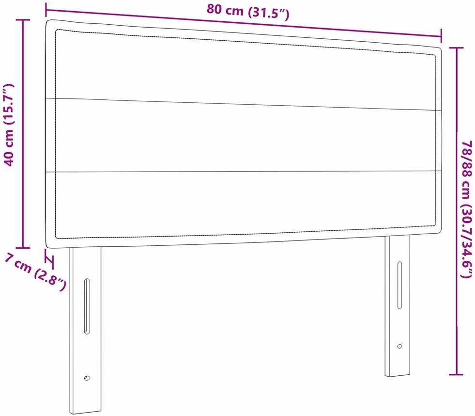 Galvūgalis Mėlyna 80 cm audinys