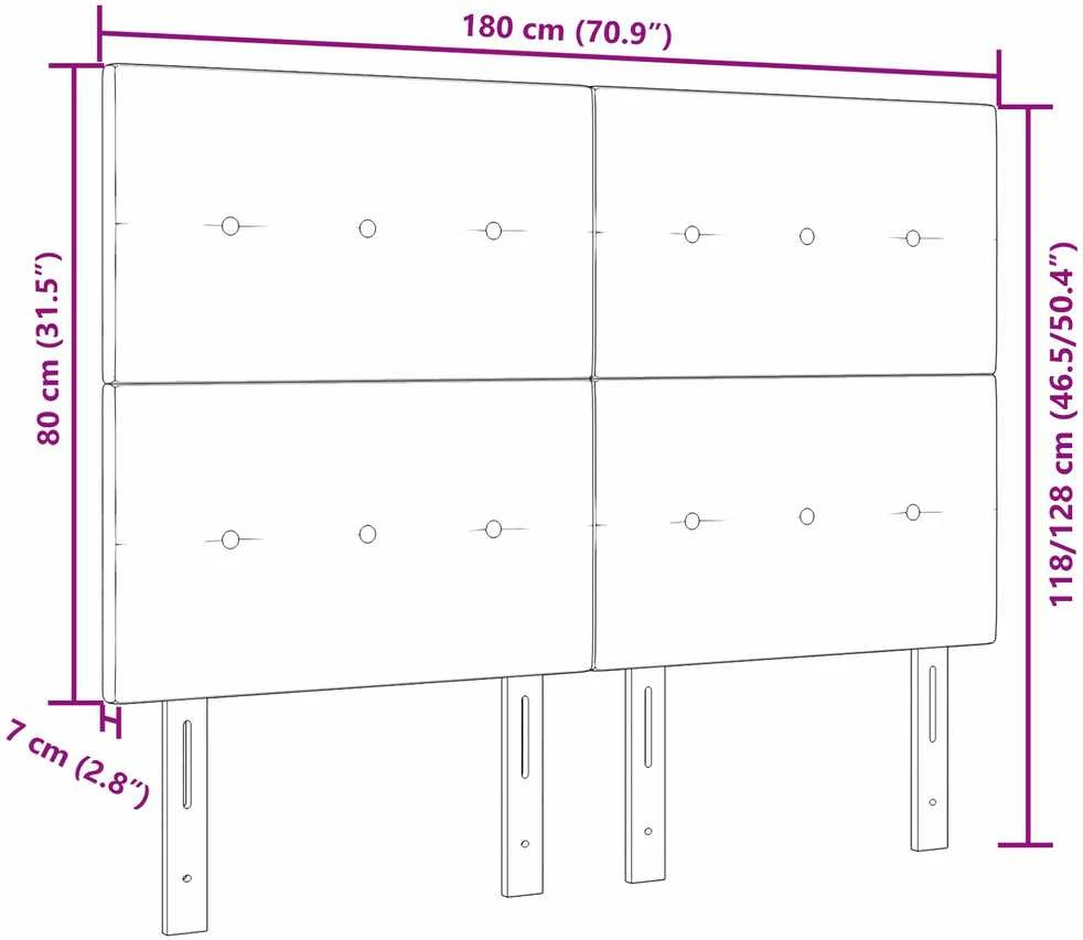 Galvūgalis Tamsiai mėlyna 180 cm Aksomas