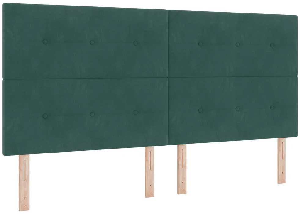 Galvūgalis Tamsiai žalia 200 cm Aksomas