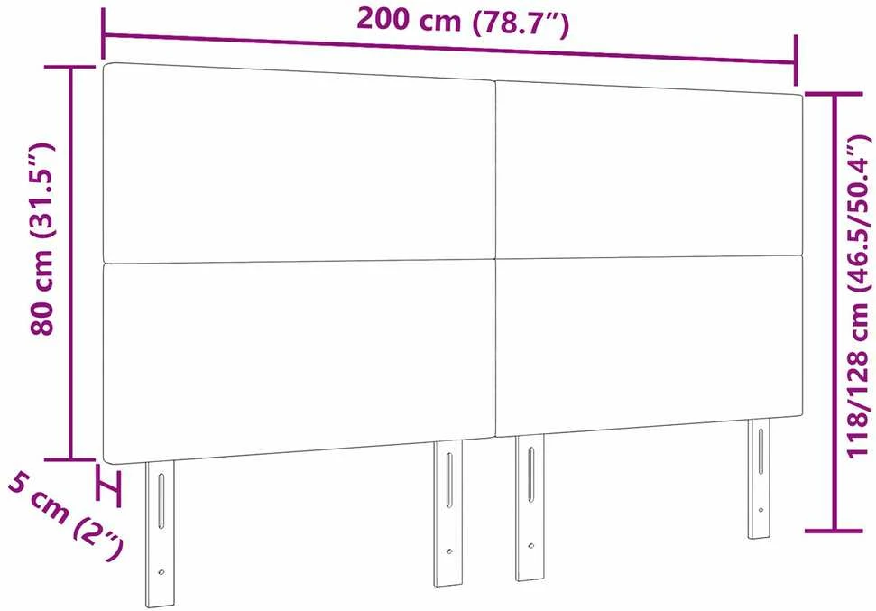 Galvūgalis Kreminė 200 cm Kordūrinis audinys
