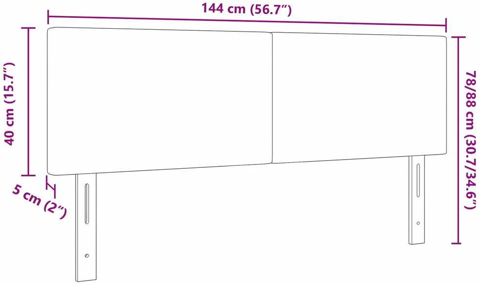 Galvūgalis Šviesiai pilka 144 cm Kordūrinis audinys
