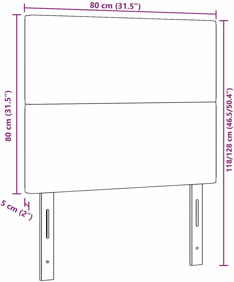 Galvūgalis Kreminė 80 cm Kordūrinis audinys