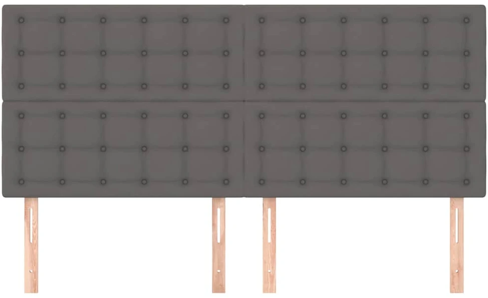 Galvūgalis, 4vnt., pilkos spalvos, 100x5x78/88 cm, dirbtinė oda