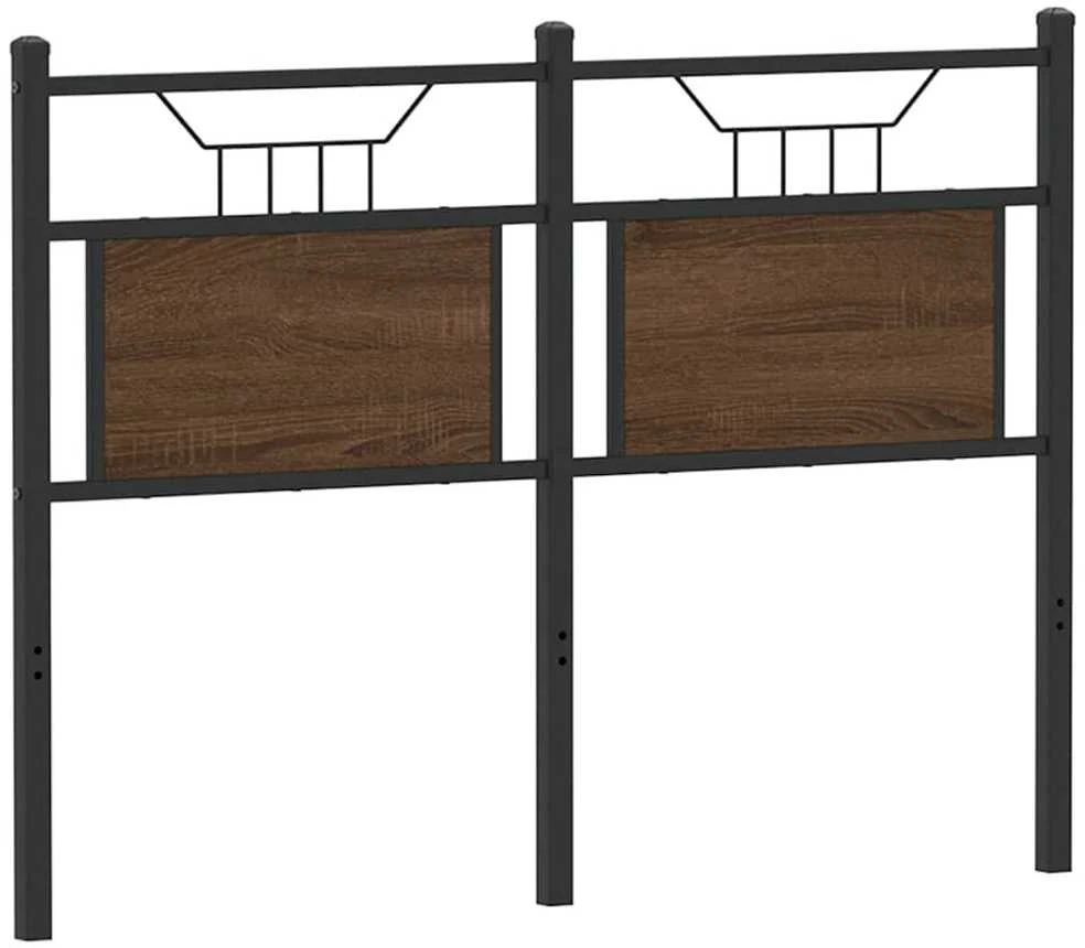 Pakaitinis galvūgalis, ruda ąžuolo spalvos, 120cm, mediena ir plienas