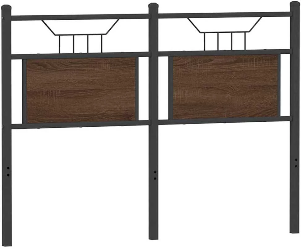 Pakaitinis galvūgalis, ruda ąžuolo spalvos, 120cm, mediena ir plienas