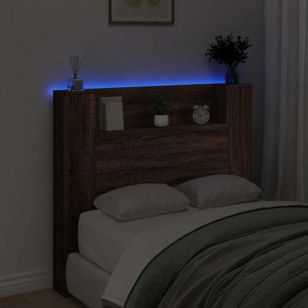 LED galvūgalis su saugojimu Ruda ąžuolo Apdirbta mediena