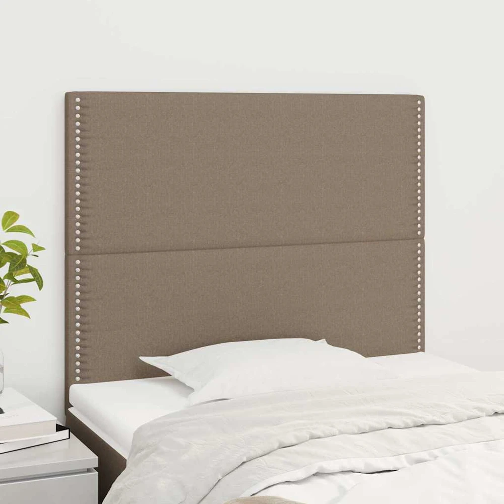 Galvūgaliai, 2vnt., taupe spalvos, 100x5x78/88cm, audinys