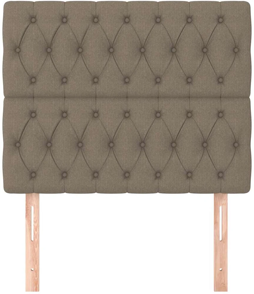 Galvūgaliai, 2vnt., taupe spalvos, 100x7x78/88cm, audinys