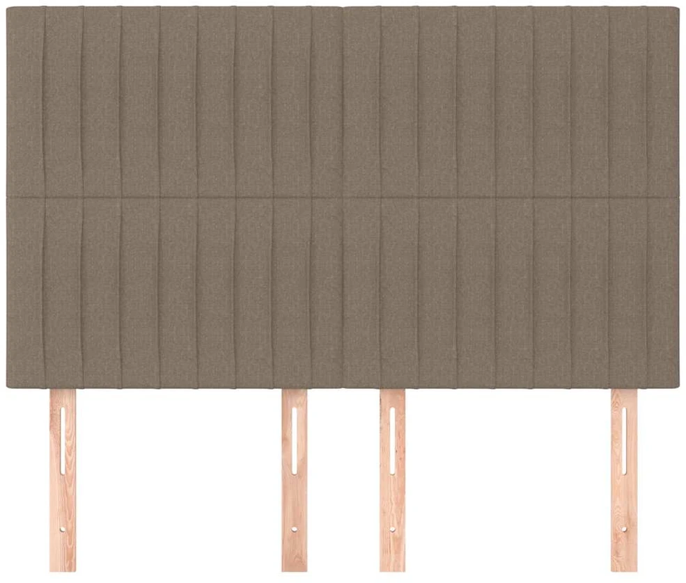 Galvūgaliai, 4vnt., taupe spalvos, 72x5x78/88cm, audinys