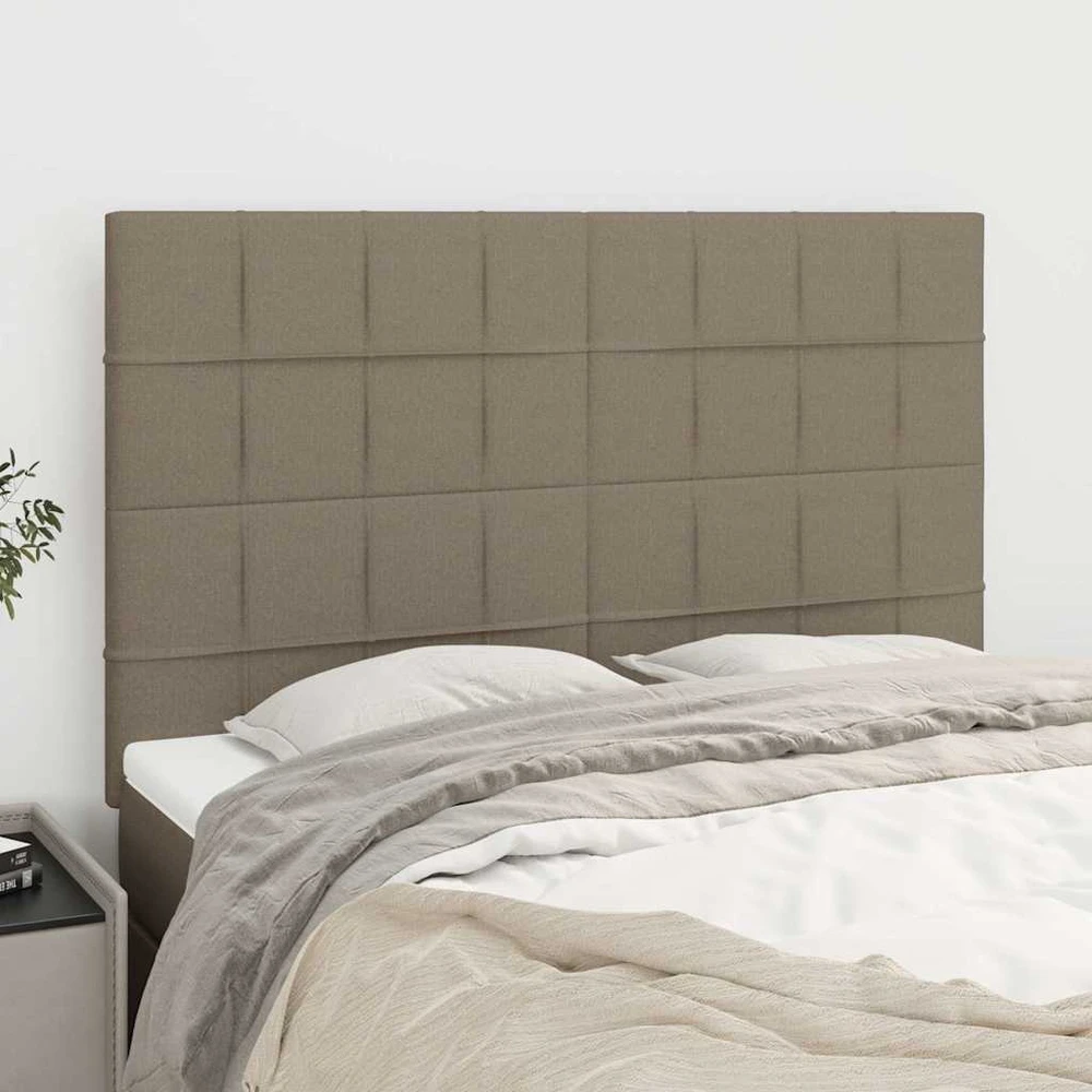 Galvūgaliai, 4vnt., taupe spalvos, 72x5x78/88cm, audinys