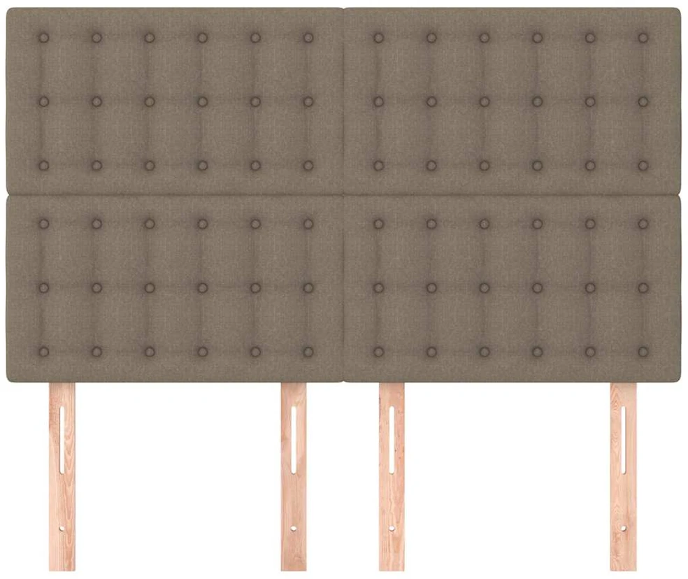 Galvūgaliai, 4vnt., taupe spalvos, 72x5x78/88cm, audinys