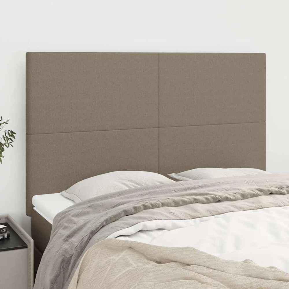 Galvūgaliai, 4vnt., taupe spalvos, 72x5x78/88cm, audinys