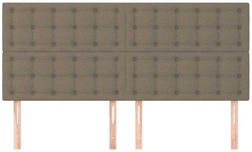 Galvūgaliai, 4vnt., taupe spalvos, 80x5x78/88cm, audinys
