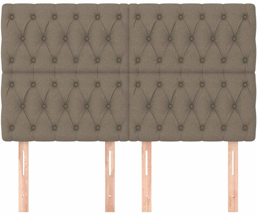 Galvūgalis, 4vnt., taupe spalvos, 80x7x78/88cm, audinys