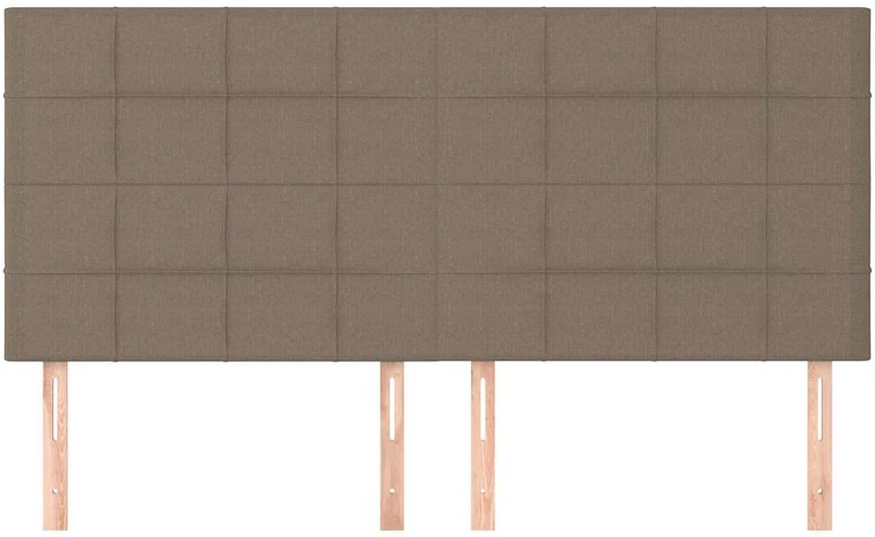 Galvūgaliai, 4vnt., taupe spalvos, 100x5x78/88cm, audinys