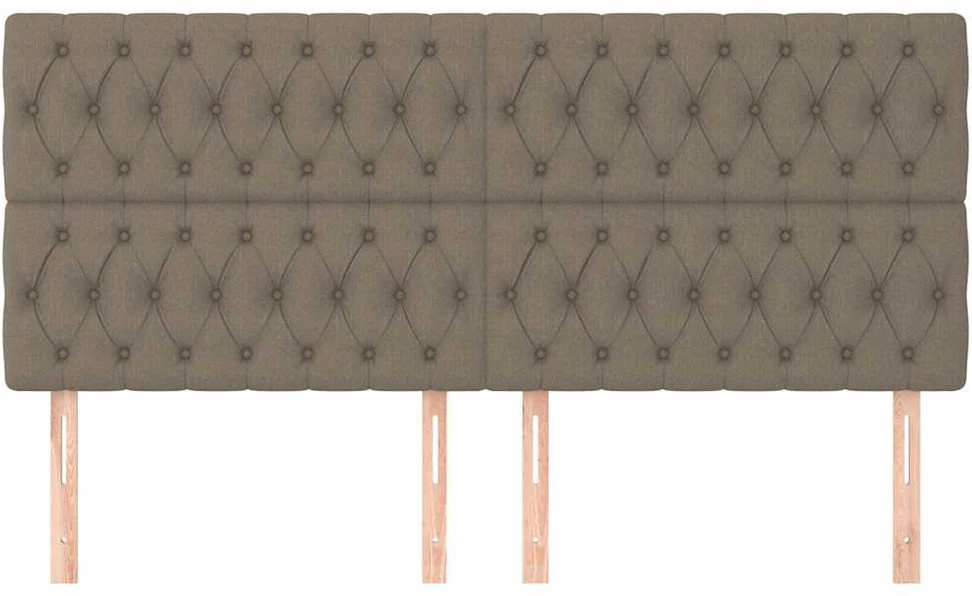 Galvūgaliai, 4vnt., taupe spalvos, 100x7x78/88cm, audinys