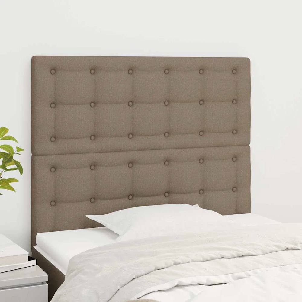 Galvūgalis, 2vnt., taupe spalvos, 80x5x78/88cm, audinys