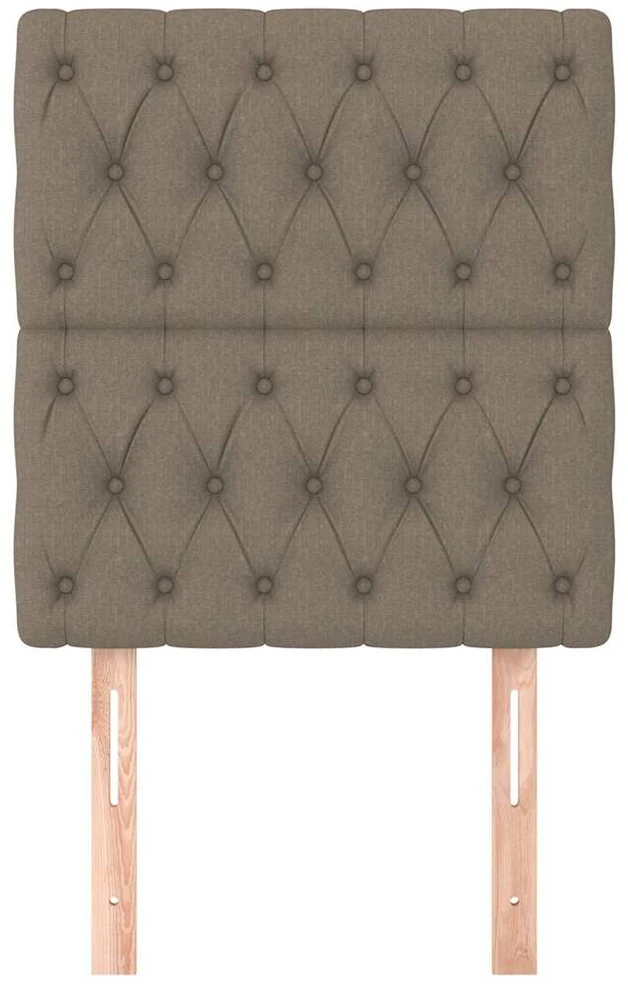 Galvūgalis, 2vnt., taupe spalvos, 80x7x78/88cm, audinys