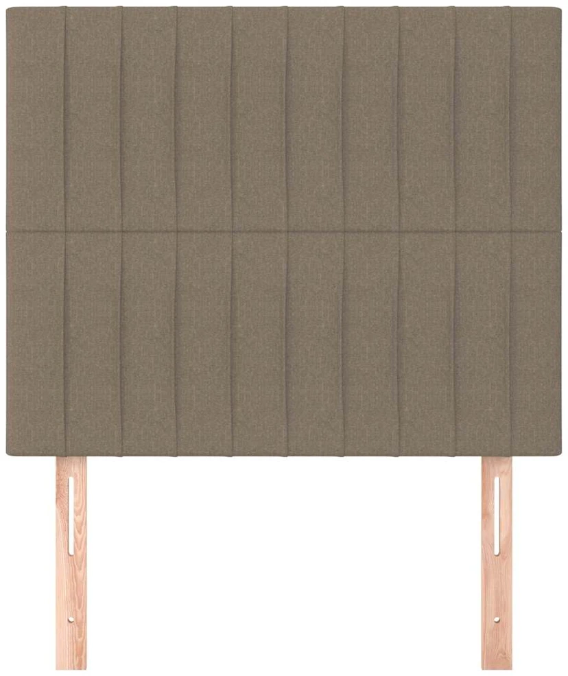 Galvūgaliai, 2vnt., taupe spalvos, 90x5x78/88cm, audinys