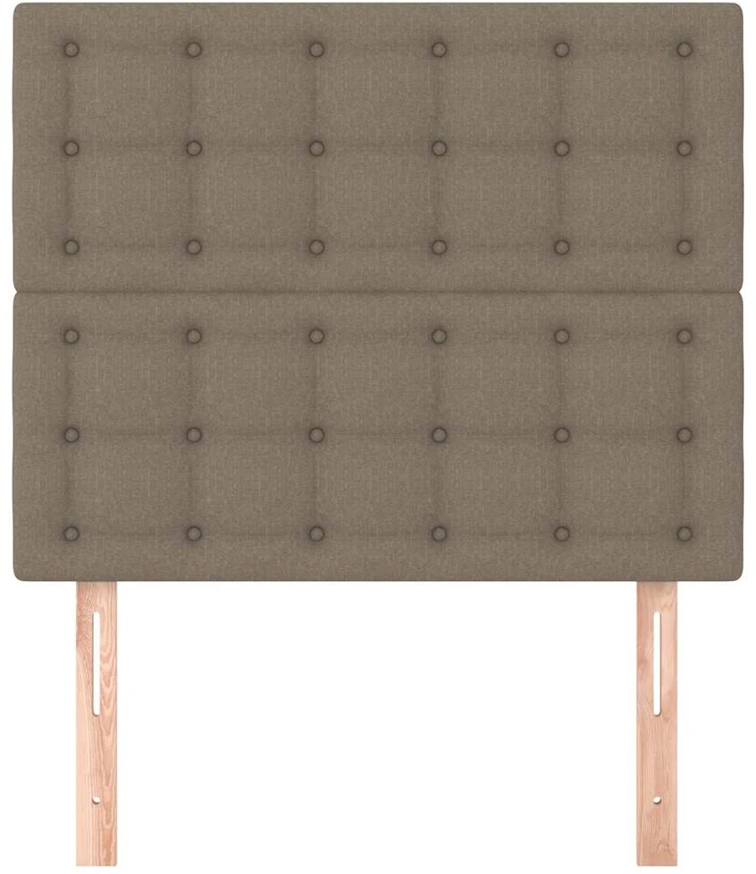 Galvūgaliai, 2vnt., taupe spalvos, 90x5x78/88cm, audinys