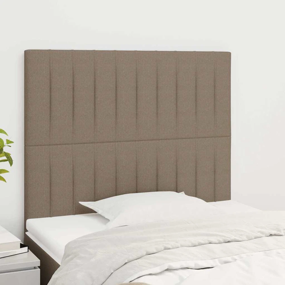 Galvūgaliai, 2vnt., taupe spalvos, 90x5x78/88cm, audinys
