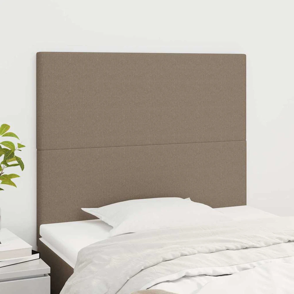 Galvūgaliai, 2vnt., taupe spalvos, 90x5x78/88cm, audinys