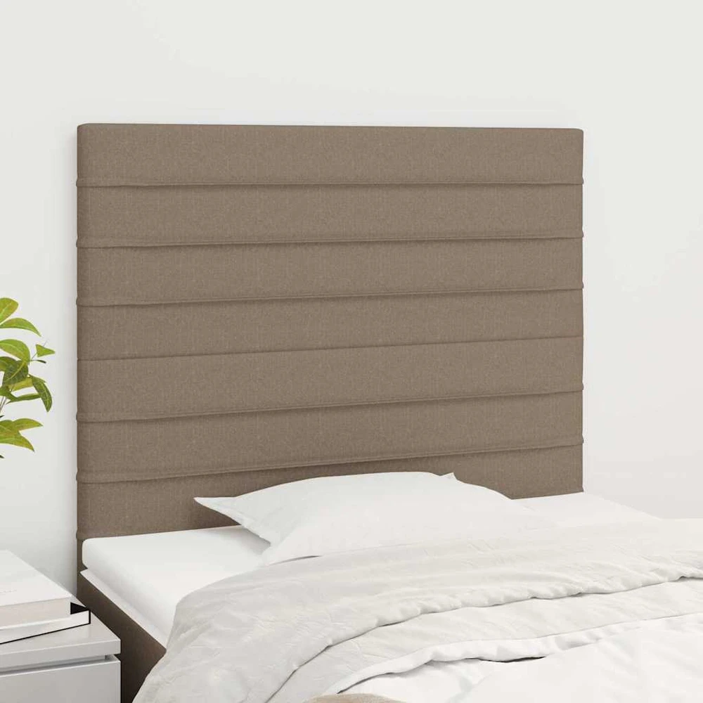 Galvūgaliai, 2vnt., taupe spalvos, 90x5x78/88cm, audinys
