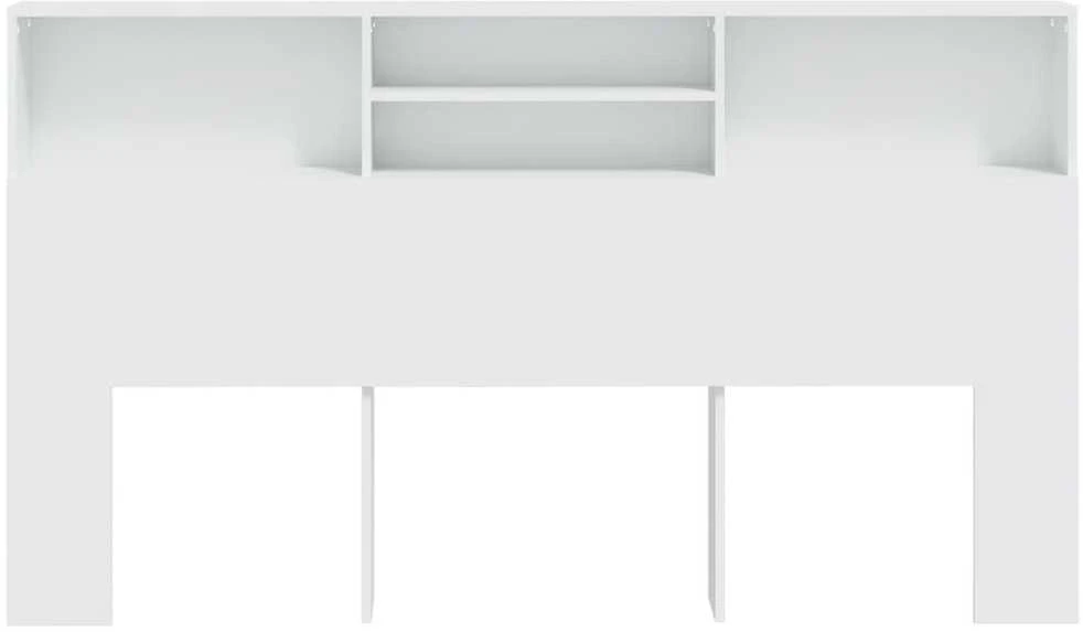 Galvūgalis-spintelė, baltos spalvos, 180x19x103,5cm