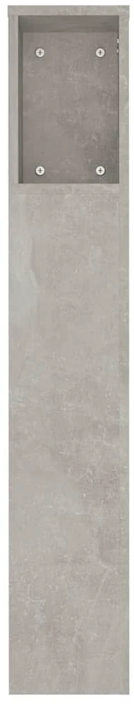 Galvūgalis-spintelė, betono pilkos spalvos, 180x18,5x104,5cm