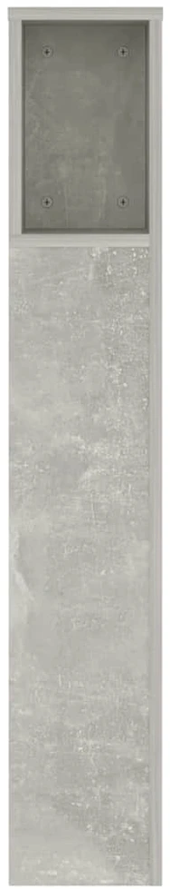 Galvūgalis-spintelė, betono pilkos spalvos, 140x18,5x104,5cm