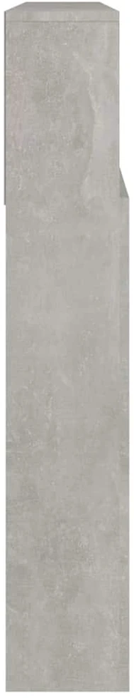 Galvūgalis-spintelė, betono pilkos spalvos, 220x19x103,5cm