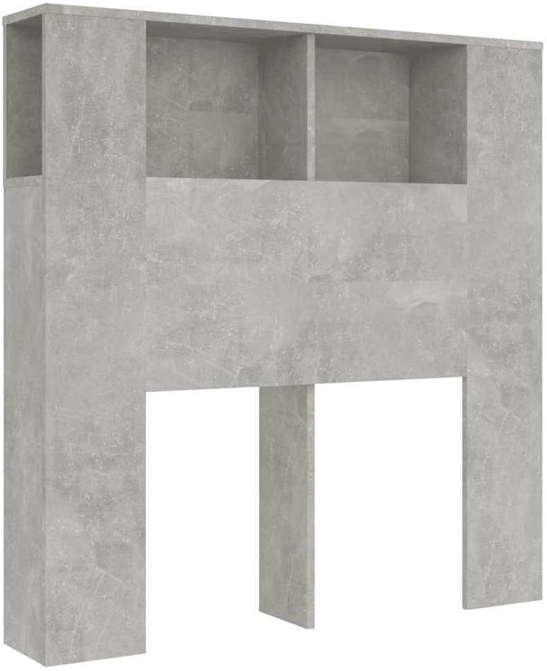Galvūgalis-spintelė, betono pilkos spalvos, 100x18,5x104,5cm