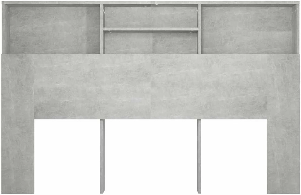 Galvūgalis-spintelė, betono pilkos spalvos, 160x19x103,5cm